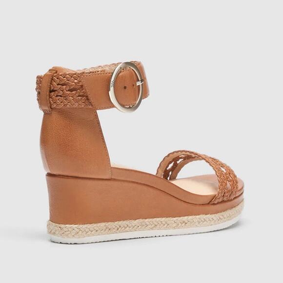 Frankie4 Australia FiFi Tan Espadrille Wedge Sandal Sole Hero™ Footbed Sz 7 $200 - Picture 5 of 15